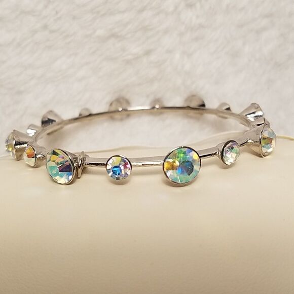 Natasha Silver Rhinestone Bracelet - Picture 1 of 5